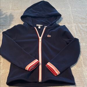 Lacoste Kids Dark Blue Zip-Up Hoodie